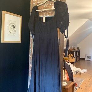 Free people black boho dress